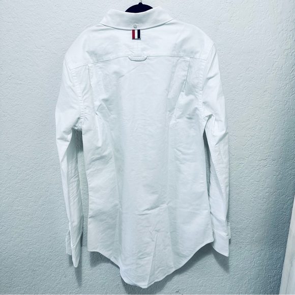 THOM BROWNE STRIPE POCKET POINT COLLAR BUTTON DOWN - Picture 6 of 15